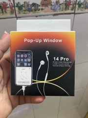 TAI NGHE CÓ DÂY LIGHTNING IPHONE 7 XS Max HỘP 14 PRO POP-UP BLUETOOTH LOẠI 1CT SIÊU HAY [BH 3 THÁNG]