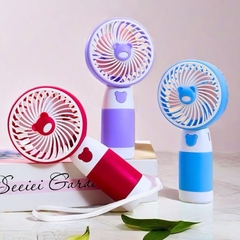 Quạt cầm tay sticker gấu phối 2 màu [BH: NONE]1l1a9