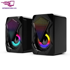Loa vi tính Speaker E-1046 có đèn led [BH 3 tháng]