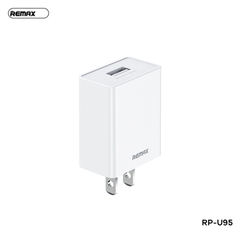 Cóc sạc nhanh Remax RP-U95 2A chính hãng chuẩn US 1 cổng usb [BH 1 năm]