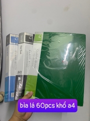 Bìa lá đựng giấy tờ 60pcs khổ A4 bìa nhựa cứng cao cấp [BH: None] / pktn sale
