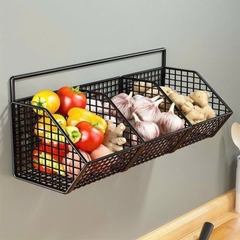 Rổ lưới đựng gia vị, trái cây mẫu mới 3 ngăn [BH: NONE]