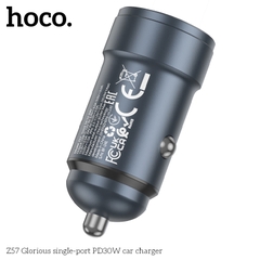 Cóc sạc nhanh xe hơi 30w HOCO Z57 1 cổng Type C chính hãng [BH 1 năm]