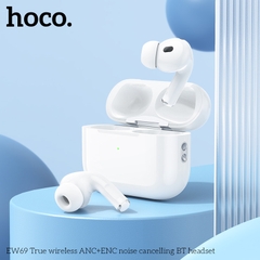 Tai nghe bluetooth HOCO EW69 True Wireless V5.4 30mAh/300mAh giảm tiếng ồn ANC+ENC kiểu dáng AIRPODS chính hãng [BH: 1 NĂM]