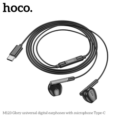 Tai nghe có dây type-c HOCO M123 chui Type C có Mic chính hãng [BH 1 năm]