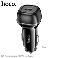Cóc sạc nhanh xe hơi ô tô 30w HOCO Z58 Rank 1 cổng Type C chính hãng [BH 1 năm]