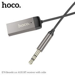 Thiết bị nhận tín hiệu âm thanh bluetooth 5.3 với giắc cắm 3.5 cho xe hơi Hoco E78 chính hãng [BH 1 năm]
