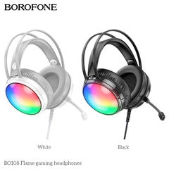 Tai nghe có dây 3.5 chụp tai Gaming BOROFONE BO108 phích cắm USB + 3.5 dài 2M kèm mic headphone chính hãng [BH: 1 NĂM]