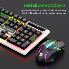 Combo phím chuột có dây DEIOG DY-911 có led siêu đẹp chính hãng