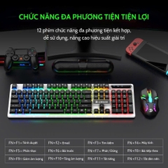 Combo phím chuột có dây DEIOG DY-911 có led siêu đẹp chính hãng
