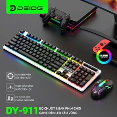 Combo phím chuột có dây DEIOG DY-911 có led siêu đẹp chính hãng