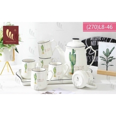 Bộ Ấm trà gốm 7 món cao cấp - MẪU VỀ NGẪU NHIÊN TÙY LÔ [BH: NONE]