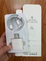 Bộ sạc nhanh 20w zin hộp iPhone 13 Pro max/ 14 promax (Cóc E199967,  Cáp FTL187AQBKTW) [BH: 6 THÁNG]