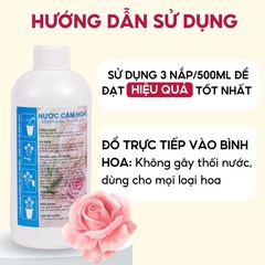 Chai nước cắm hoa MCA 500ml DƯỠNG HOA, AN TOÀN SỨC KHỎE  [BH: NONE]