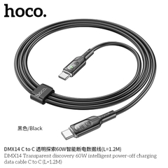 Cáp sạc nhanh 60W HOCO DMX14 (C-C) 2 đầu type-c ra typec dài 1m2 chính hãng [BH 1 Năm]