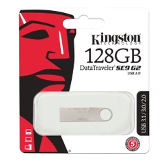 USB 2.0 Kingston SE9 128GB VỎ NHÔM móc khóa [BH 1 năm