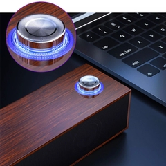 Loa BLUETOOTH LEERFEI 3513 gỗ loại dài có led siêu hay [BH 3 tháng]
