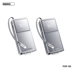 Pin sạc nhanh 45w REMAX FCP-30 20.000mAh dự phòng kèm cáp liền pin chính hãng [BH 1 năm]