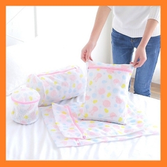 Set 5 túi lưới giặt đồ họa tiết bảo vệ quần áo cao cấp nhiều cỡ [BH: NONE]