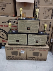 Loa bluetooth karaoke AT T9999 (bass 2 tấc) chính hãng kèm 2 micro không dây [BH 6 tháng]