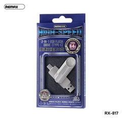 Usb 3.1 128Gb Remax RX-817 xoay 2 đầu Type-C vs USB chính hãng [BH 1 năm]
