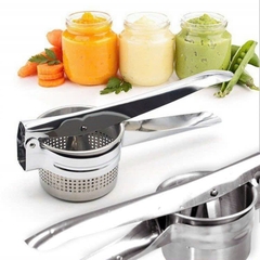 Dụng cụ ép trái cây, nghiền củ quả tay cầm cán dài mẫu mới có lỗ thoát nước [BH: NONE]