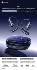 Tai nghe bluetooth REMAX OWS-12 kiểu móc tai siêu đẹp bluetooth v5.4 pin 50/500mAh chính hãng