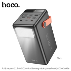 Pin sạc nhanh 22.5w HOCO J142 100.000mAh dự phòng có màn hình LED kiêm đèn pin phát sáng chính hãng [BH 1 Năm]