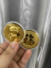 Hàng lưu niệm mô phỏng Đồng Xu Cọp năm Dần mang tài lộc, may mắn [BH: None] / pktn sale