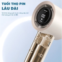 Quạt tích điện cầm tay Topgia có màn hình hiền thị [BH: 1 Tuần]