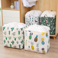 Túi giỏ vải vuông 100 lít cao cấp đựng quần áo Washday HOA VĂN- MẪU TÙY LÔ  [BH: NONE]