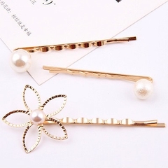 Set 3 kẹp tóc phối ngọc trai sang trọng cho phái nữ [BH: NONE]