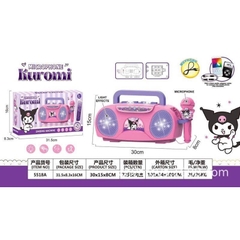 Đồ chơi loa máy hát kèm micro Kuromi siêu xinh cho bé [BH: NONE]