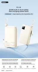Pin sạc nhanh 22.5w REMAX FC-15 20.000mAh dự phòng CCC chính hãng [BH 1 năm]