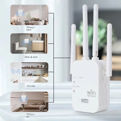 Kích sóng wifi 4 râu hộp giấy [BH: 1 tháng]