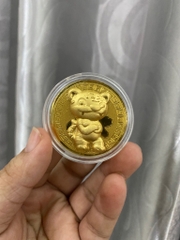 Hàng lưu niệm mô phỏng Đồng Xu Cọp năm Dần mang tài lộc, may mắn [BH: None] / pktn sale