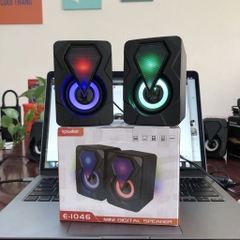 Loa vi tính Speaker E-1046 có đèn led [BH 3 tháng]