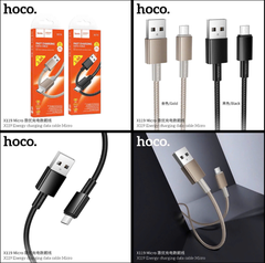 Cáp sạc nhanh 2.4A HOCO X119 (A-M) cáp USB ra Micro dây dù siêu đẹp