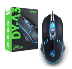 Chuột có dây Deiog A3 kèm đèn LED RGB siêu đẹp chính hãng [BH 1 Năm]