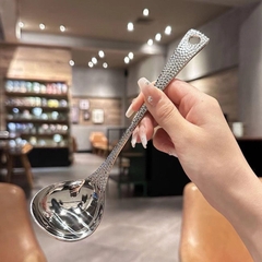 Combo 2 vá inox ăn lẩu 1 người, vá múc canh, vá vớt topping mini nhà bếp [BH: None]