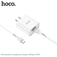 Bộ sạc nhanh Hoco C81 Type-C 2.1A chính hãng [BH: 1 năm]