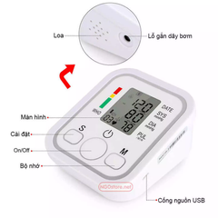 Máy đo huyết áp, nhịp tim, theo dõi sức khoẻ Arm Style [BH 1 tháng]