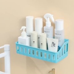 Kệ nhựa dán tường đựng mỹ phẩm đồ dùng đa năng [BH: None]