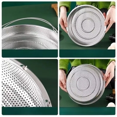 Rổ hấp đồ ăn, thực phẩm, rổ ráo nước rau củ quả SIZE 20CM có quai cầm tiện lợi [BH: NONE]
