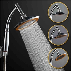 Bộ vòi sen tăng áp cỡ đại (loại xịn) phun mưa, có thể điều chỉnh góc độ Lucky 2012 tặng kèm dây inox 304 [BH: None]