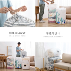 Túi đựng chăn màn, quần áo, mùng mền COTTON QUILT BAG cỡ lớn 135L 40x83cm