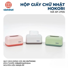 Hộp nhựa VN HKR2705 đựng  khăn giấy ăn [BH: None]
