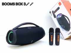 Loa Bluetooth karaoke xách tay Boombox3-21 tặng kèm 2 micro [BH: 6 tháng]