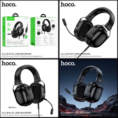 Headphone chụp tai Gaming HOCO W113 có micro siêu tiện lợi cho game thủ