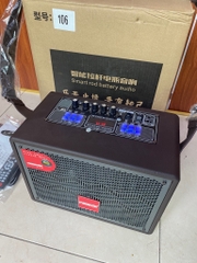Loa karaoke Malanda 106 kèm 2 micro kim loại chống hú xách tay cực hay [BH 6 tháng]
